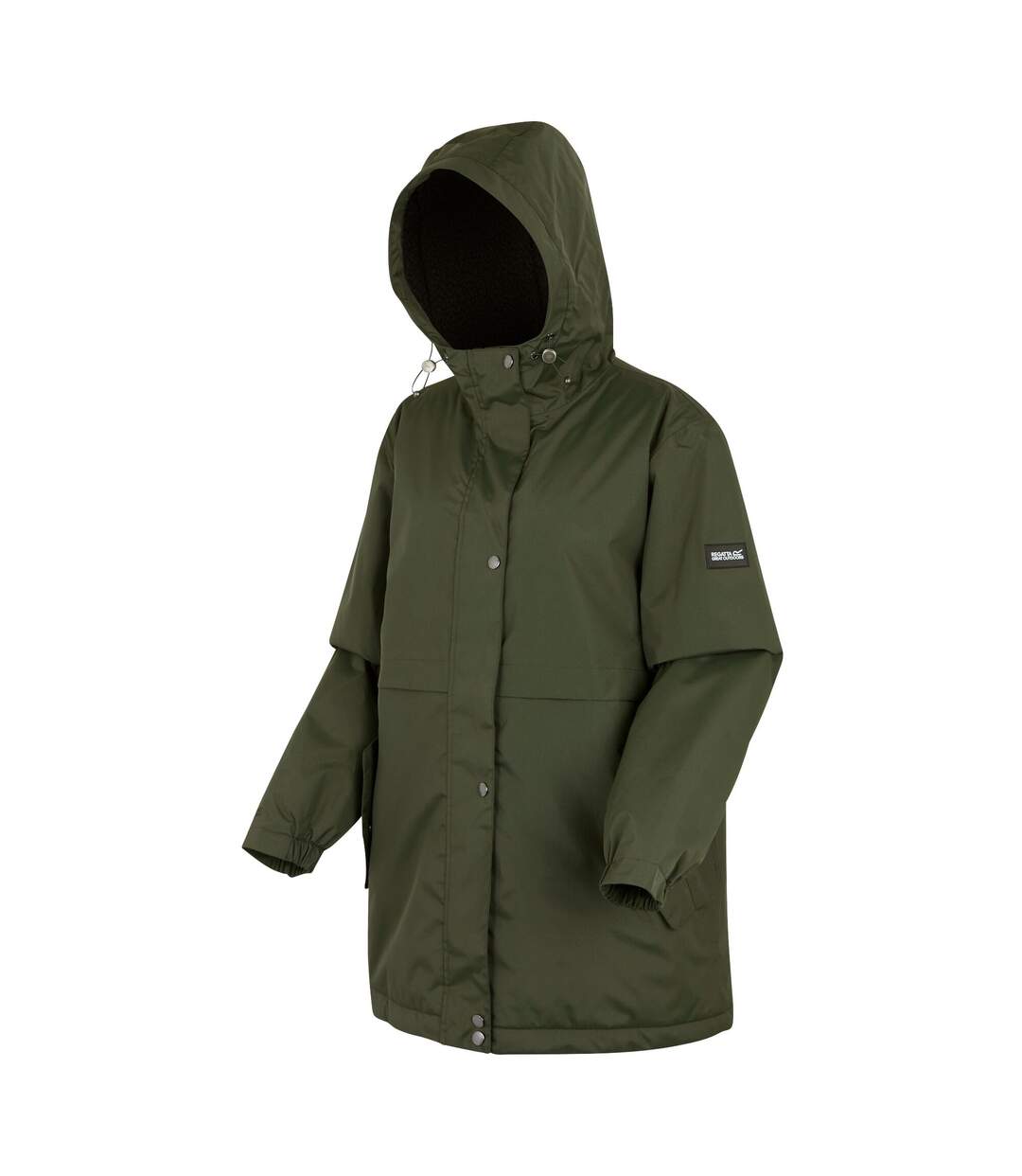 Veste Imperméable Brielly Femme Kaki Foncé Regatta-4