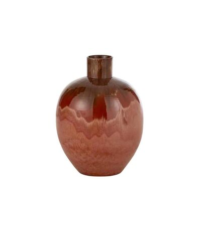 Vase Ovale en Céramique Aline 46cm Rouge
