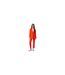 Womens/ladies Tiroko Regular Trousers Bright Orange Boss-1