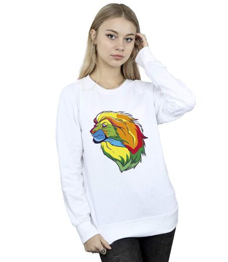 Disney Sweatshirt Womens/Ladies The Lion King Colours (Blanc) - UTBI22335