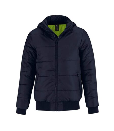 Veste Superhood Homme Bleu Marine Vert Néon B&C