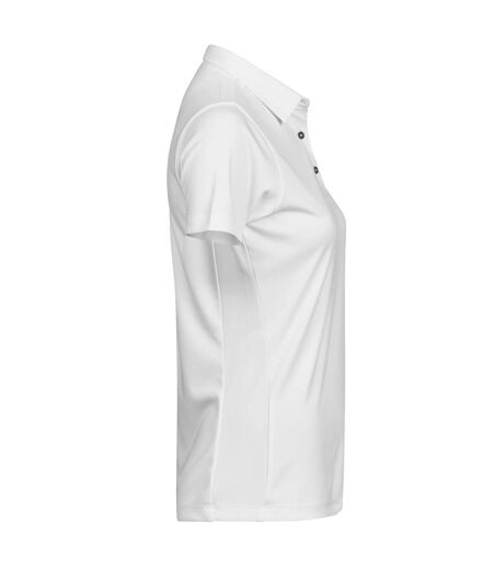 Womens/ladies Luxury Sport Polo Shirt White Tee Jays