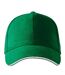 Casquette De Baseball Motif/style 6 Panneaux Vert Malfini-1