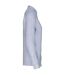 Womens/ladies linen long-sleeved shirt linen blue Spasso-3