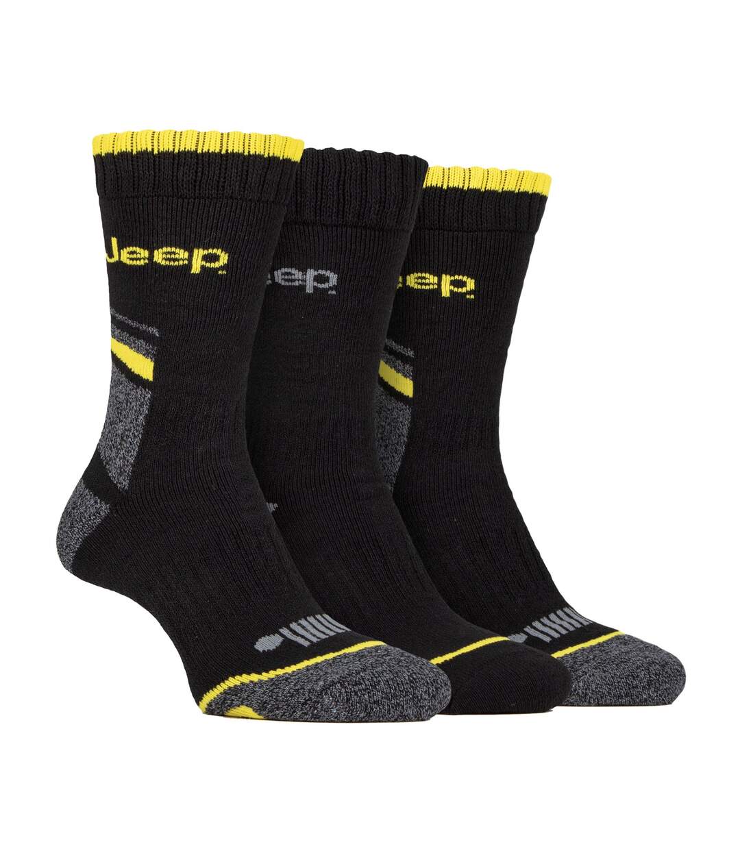 3 Pack Men's Heavy-Duty Work Boot Socks with Arch Support-1