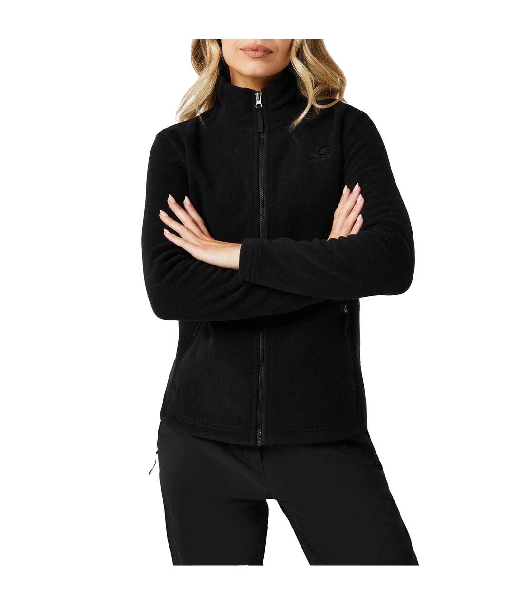 Womens/ladies Fleece Jacket Night Blue Karrimor-3