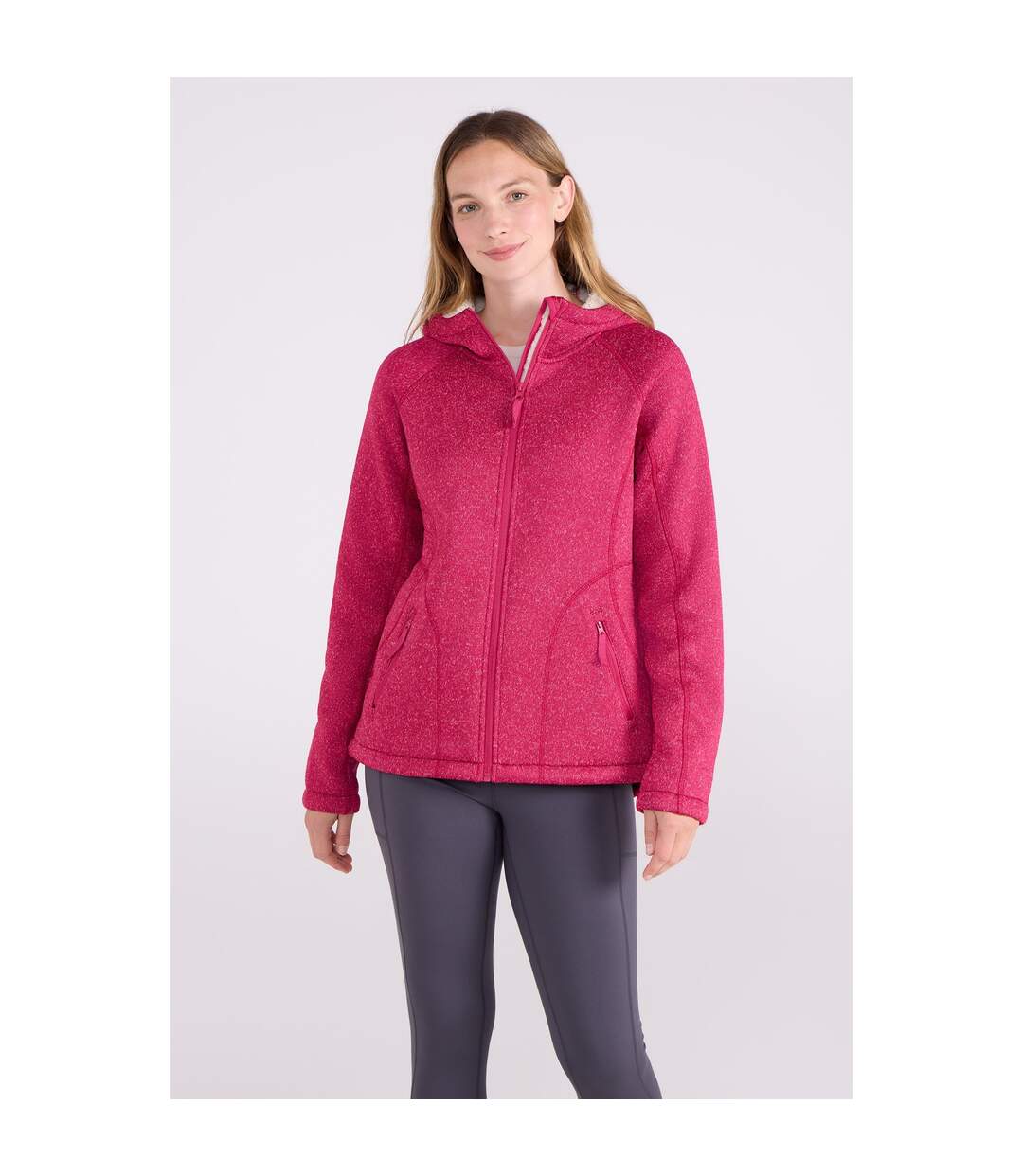 Veste À Capuche Nevis Femme Rose Vif Mountain Warehouse-1