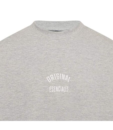 Mens Original Cotton T-shirt Grey Marl Luke