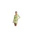 Womens/ladies Metallic Front Tie Bodycon Dress Green AmyLynn-1