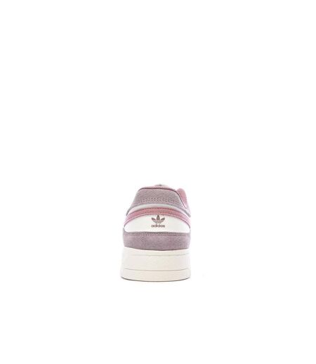 Baskets blanches/mauves femme adidas drop step low w