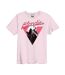 T-shirt adulte rose Amplified