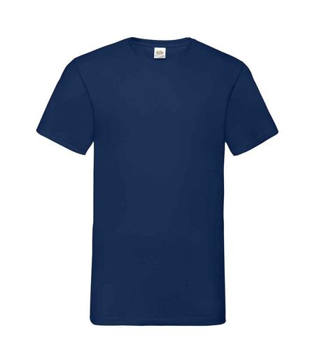 Fruit of the Loom Mens Value V Neck T-Shirt (Navy) - UTPC5548