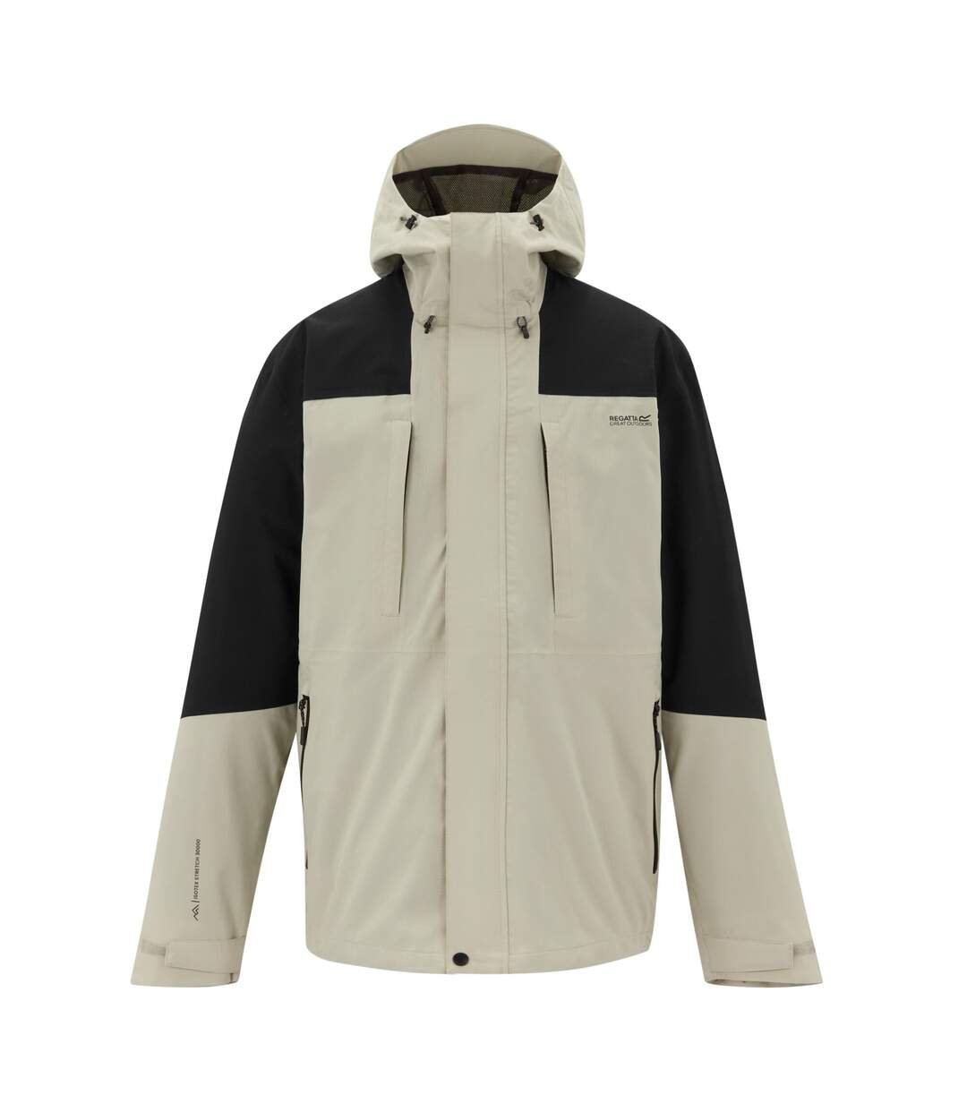 Veste Imperméable À Capuche Freesdale Homme Blanc Cassé Noir Regatta-2