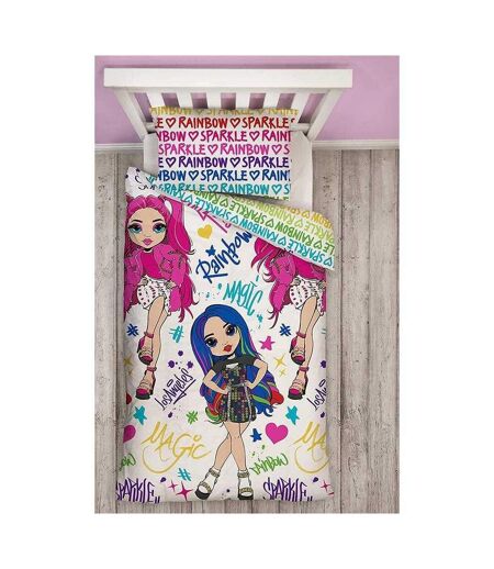 Glow Reversible Duvet Set Multicoloured Rainbow High