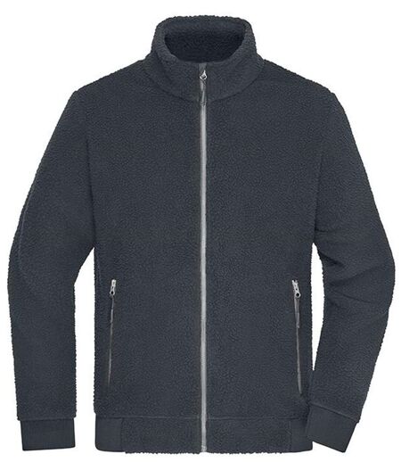 Veste polaire sherpa de travail - Unisexe - JN1862 - gris carbone