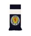 Crest Acrylic Stripes Scarf One Size Dark Blue White Yellow Scotland-3