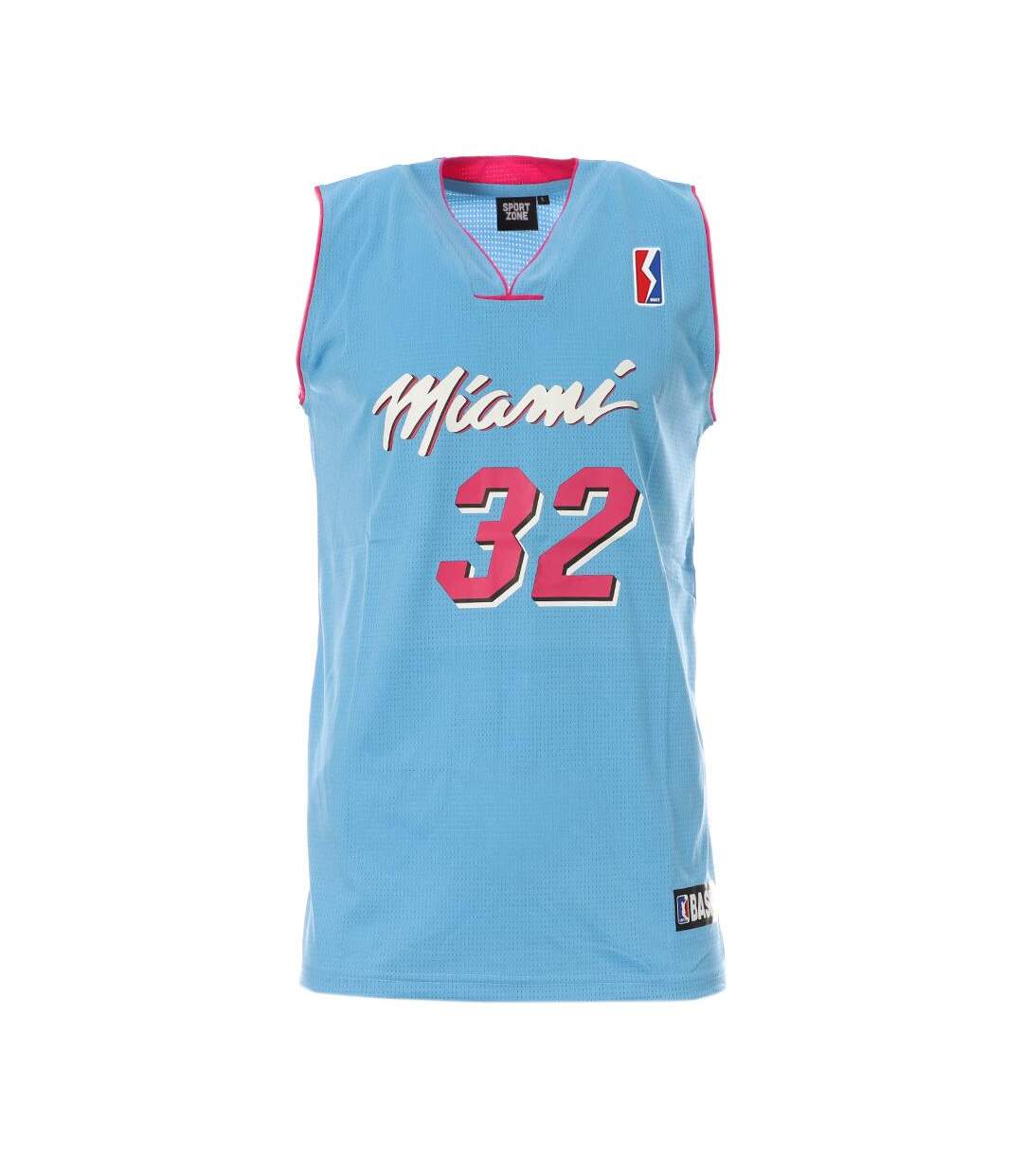 Miami maillot de basket bleu/rose/blanc homme sport zone-1