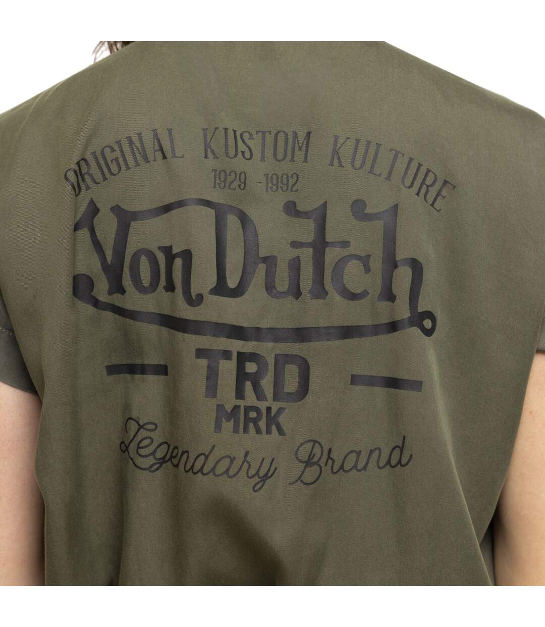 Combi-short fluide en tencel avec broderie  & print dos Aviateur Vondutch-5