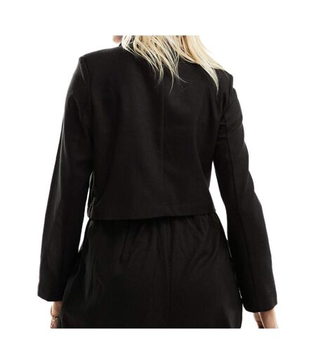 Blazer Court Noir Femme Mamalicious Glitter - L