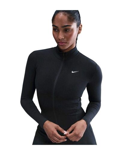 Womens/ladies Full Zip Training Performance Jacket Black Nike