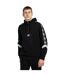 Mens Diamond Half Zip Hoodie Black Lunar Rock Umbro-3