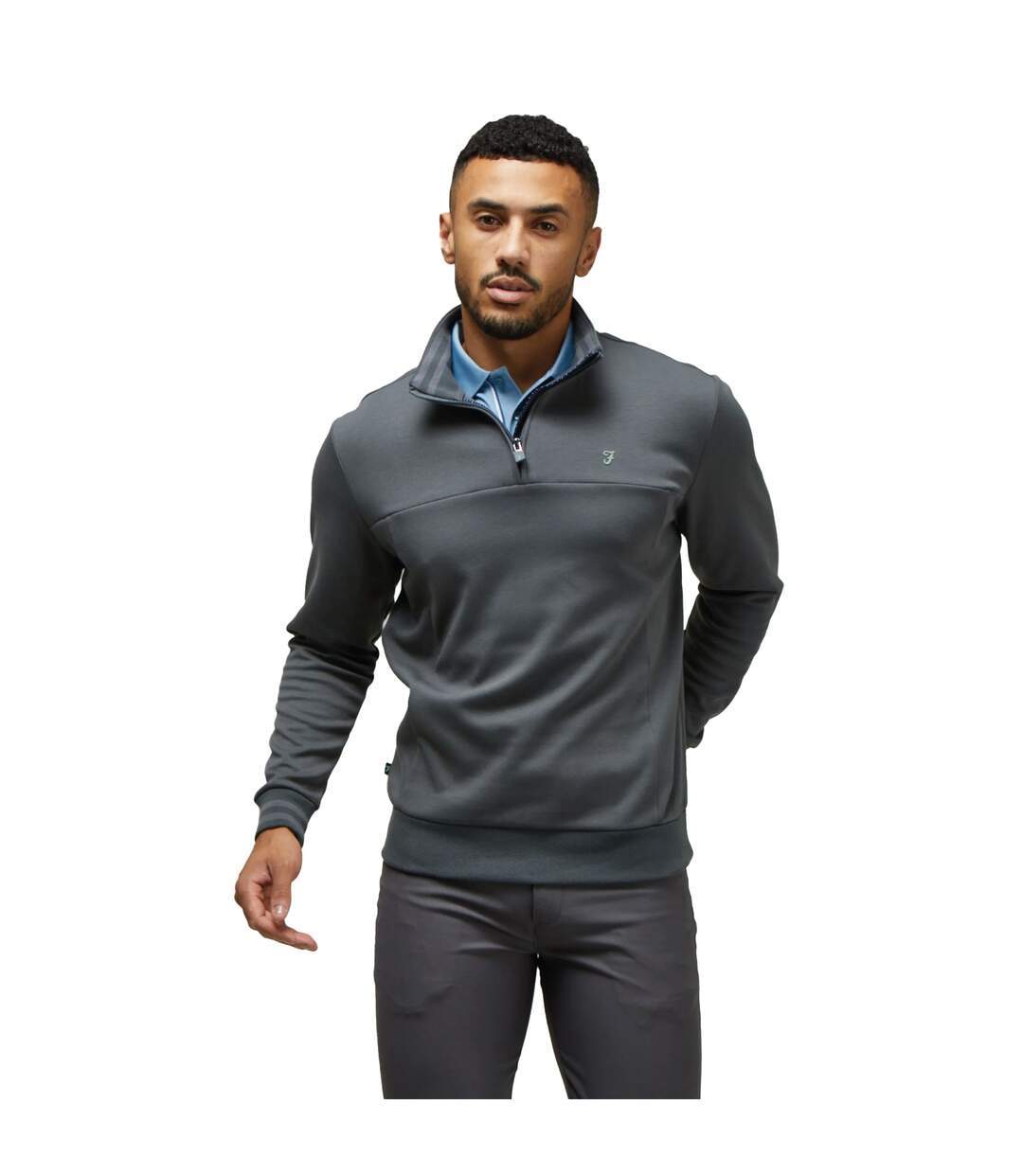 Haut de sport tisdale homme gris foncé Farah-4