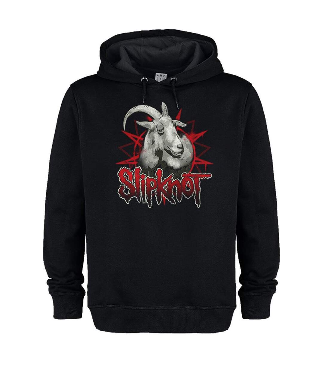 Sweat à capuche goat adulte noir Amplified