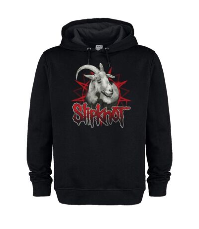 Unisex adult goat slipknot hoodie black Amplified