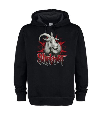 Unisex adult goat slipknot hoodie black Amplified