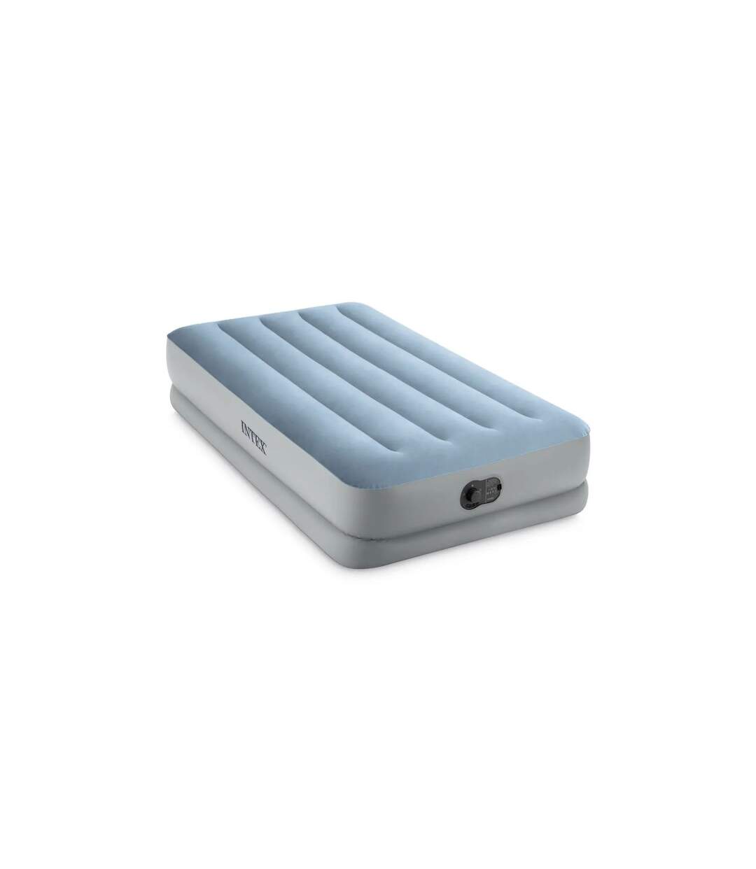 Matelas Gonflable Électrique USB 1 Place Confort 191cm Bleu-1