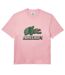 Unisex adult minecraft t-shirt pink Lacoste-1