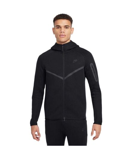 Veste À Capuche Motif/style Chevron Tech Homme Noir Nike