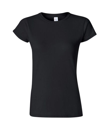 Ladies Soft Style Short Sleeve T-shirt Black Gildan