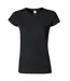 Ladies Soft Style Short Sleeve T-shirt Black Gildan-1