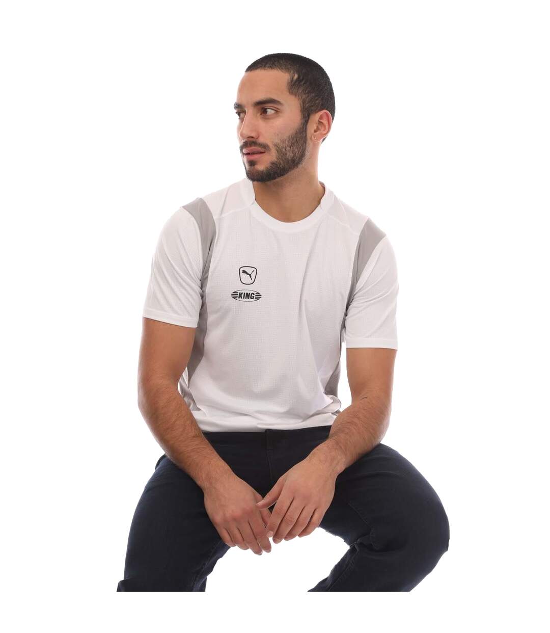 Mens King Pro Jersey White Puma-1