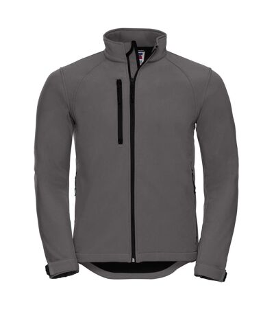 Jerzees Colors Mens Water Resistant & Windproof Softshell Jacket (Titanium) - UTBC562