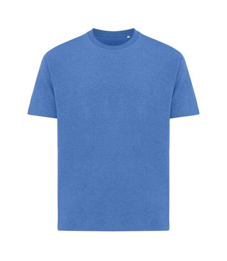 Unisex adult teide recycled cotton t-shirt heather blue Iqoniq
