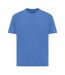 Unisex adult teide recycled cotton t-shirt heather blue Iqoniq-1