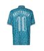 Mens Patterned Regular Football Polo Shirt Blue Pretty Green-2