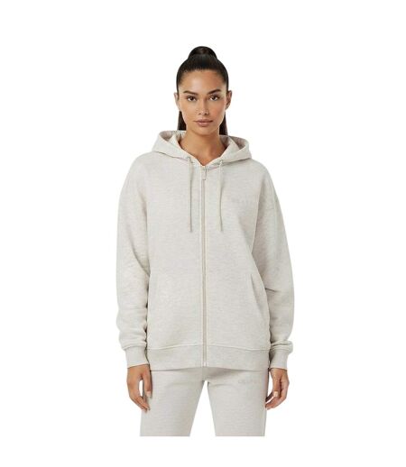 Veste À Capuche Femme Blanc Cassé Chiné USA
