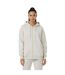 Veste À Capuche Femme Blanc Cassé Chiné USA-4