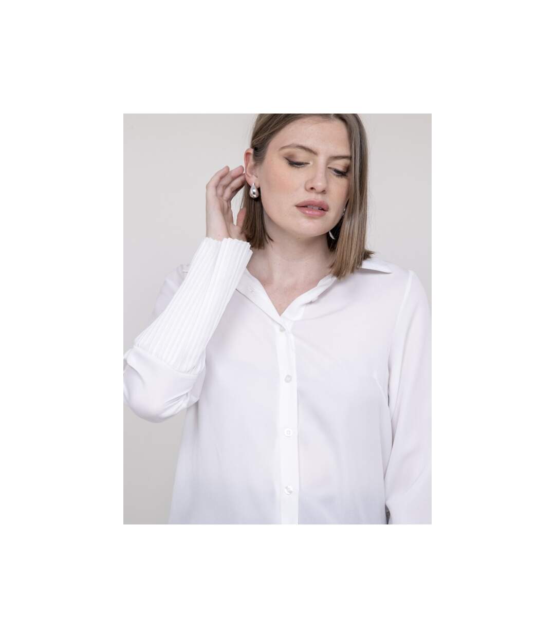 Chemise manches plissées OVIDE - Dona X Lisa-3
