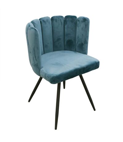 Chaise design effet velours Ariel