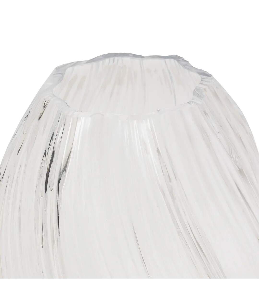 Vase Design en Verre Valma 27cm Transparent-2