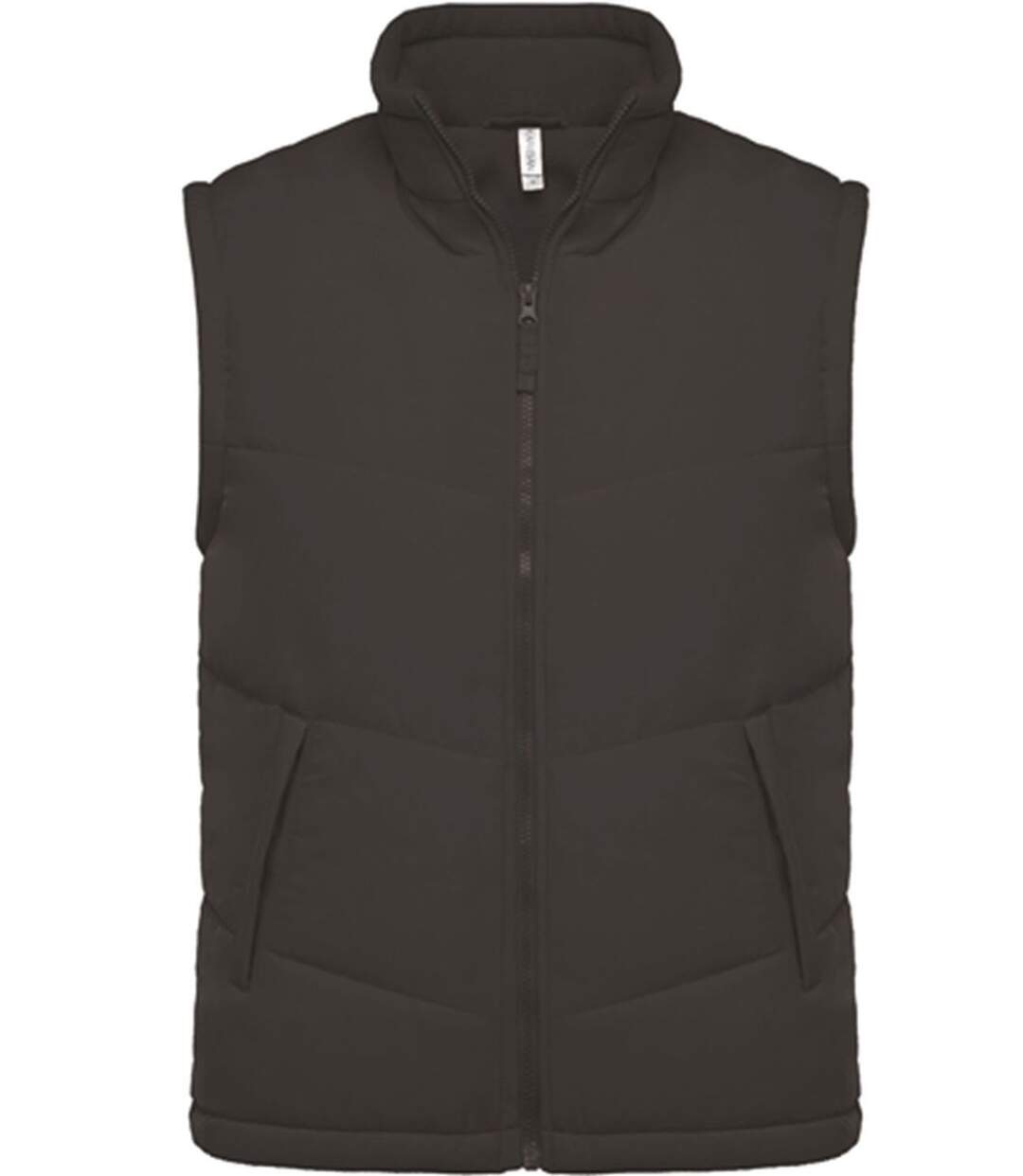 Veste sans manches doublée polaire - K6118 - gris foncé-2