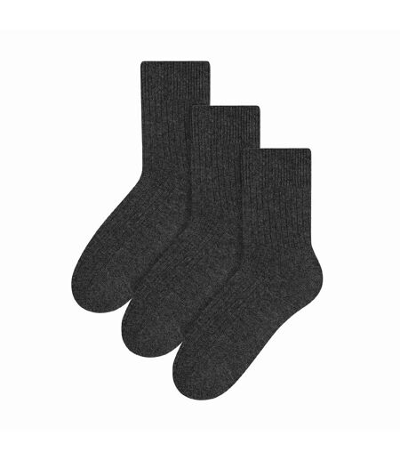 Steven - 3 Paires Homme Chaussettes Laine Randonnée | Hiver Chaussettes Chaudes