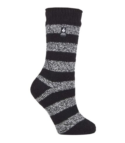 Heat Holders - Ladies Winter Thermal Socks | Thick Stripe