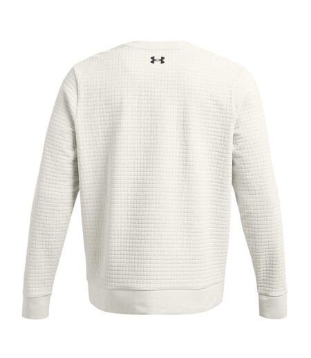 Mens Square Sweater Top White Under Armour