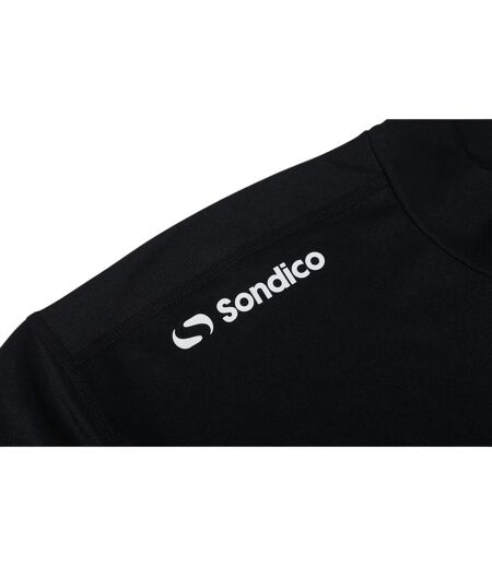 Mens Mock Neck Base Layer Top Black Sondico