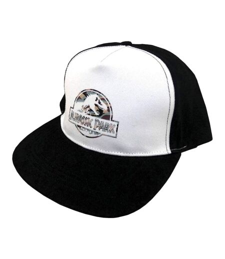 Jurassic Park Logo Snapback Cap (White) - UTHE552